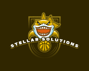 Basketball Varsity Shark logo design