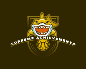 Basketball Varsity Shark logo design