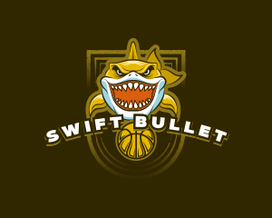 Basketball Varsity Shark logo design