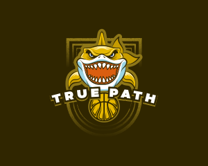 Basketball Varsity Shark logo design