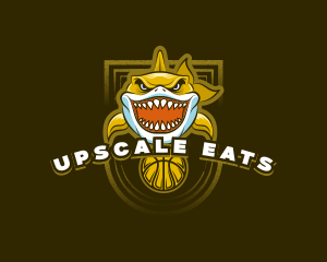 Basketball Varsity Shark logo design