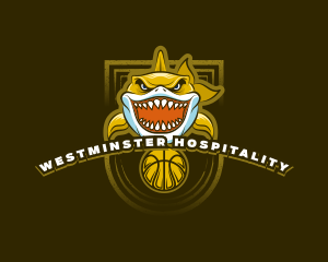 Basketball Varsity Shark logo design