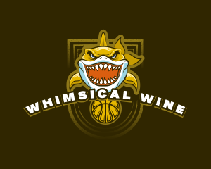 Basketball Varsity Shark logo design