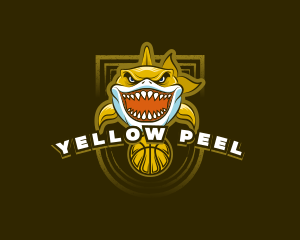 Basketball Varsity Shark logo design