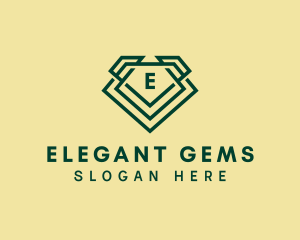 Diamond Gem Jeweler logo design