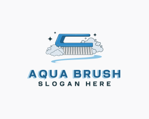 Housekeeping Brush Cleaning logo design