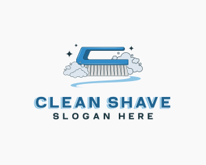 Housekeeping Brush Cleaning logo design