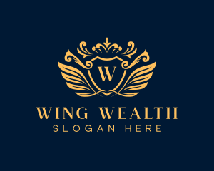 Royal Wing Crown logo design