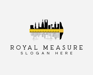 Architectural City Ruler logo design