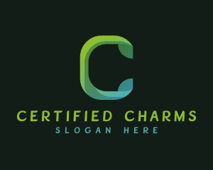 Gradient Company Letter C logo design