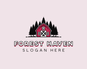 Forest Barn Ranch logo design