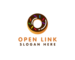 Donut Pastry Letter O logo design