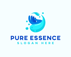 Clean Hand Wash Sanitation logo design