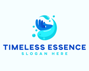 Clean Hand Wash Sanitation logo design