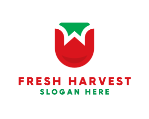 Strawberry Fruit Farm logo design