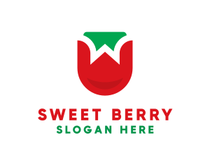 Strawberry Fruit Farm logo design