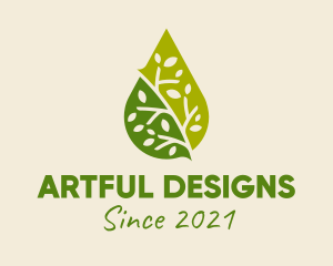 Green Organic Oil  logo design