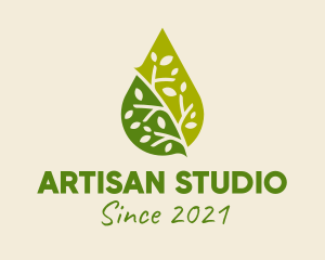 Green Organic Oil  logo design