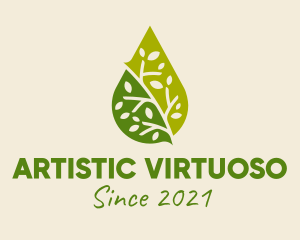 Green Organic Oil  logo design