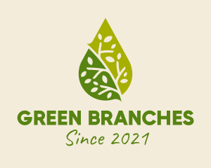 Green Organic Oil  logo design