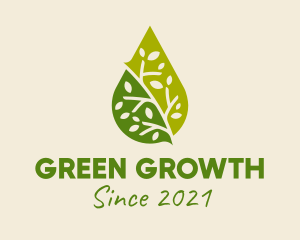 Green Organic Oil  logo design