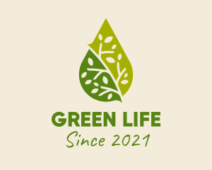 Green Organic Oil  logo design