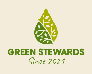 Green Organic Oil  logo design