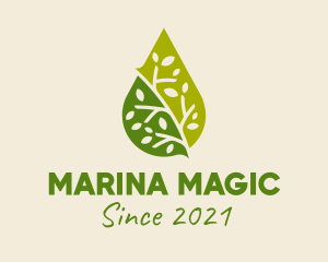 Green Organic Oil  logo design