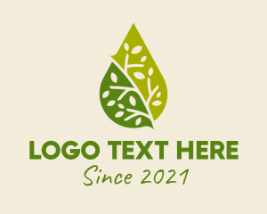 Aroma - Green Organic Oil logo design