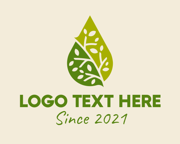 Green Organic Oil  logo