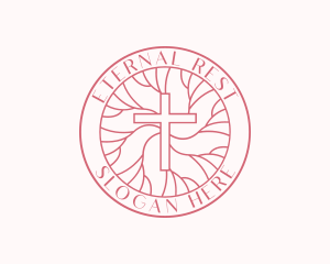 Parish Worship Cross logo design