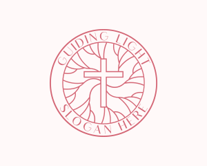 Parish Worship Cross logo design