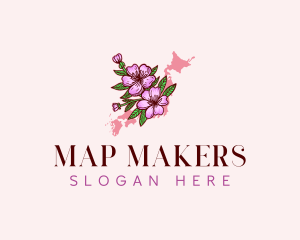 Japan Flower Blossom logo design