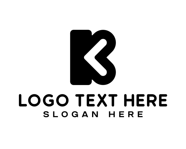 Black And White logo example 2