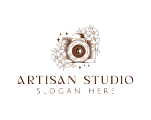 Floral Camera Film Studio logo design