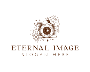 Floral Camera Film Studio logo design