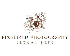 Floral Camera Film Studio logo design