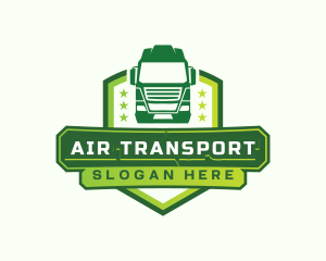 Logistics Truck Transport logo design