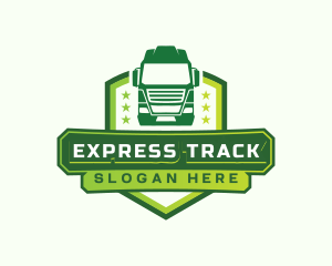 Logistics Truck Transport logo design