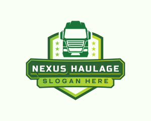 Logistics Truck Transport logo design