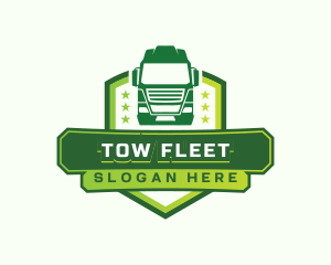 Logistics Truck Transport logo design