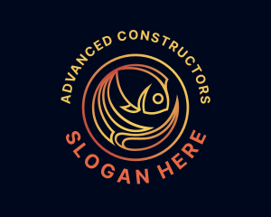 Fish Marine Aquarium logo design