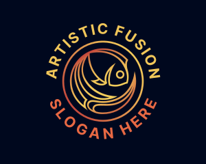 Fish Marine Aquarium logo design