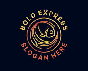 Fish Marine Aquarium logo design