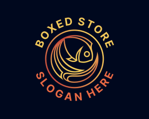 Fish Marine Aquarium logo design