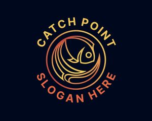 Fish Marine Aquarium logo design