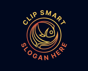 Fish Marine Aquarium logo design