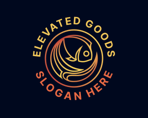 Fish Marine Aquarium logo design