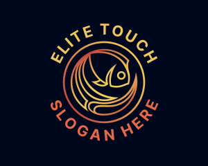 Fish Marine Aquarium logo design