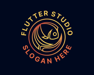 Fish Marine Aquarium logo design